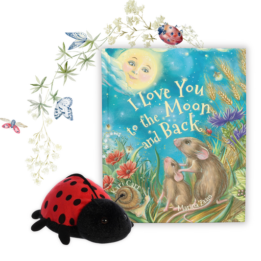 Hardcover Book w/Ladybug Plushie