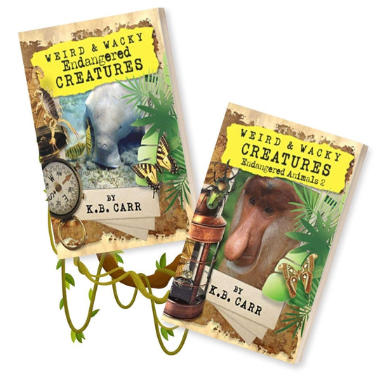 Weird & Wacky Endangered Creatures 1 & 2 Print Book Bundle