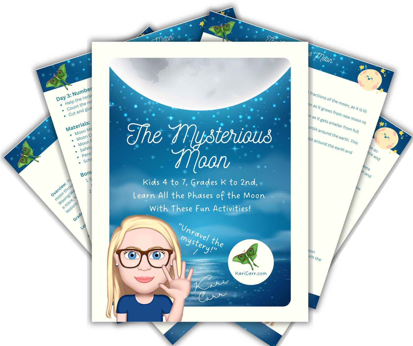 The Mysterious Moon Activity Guide w/Lesson Plan 4 to 7